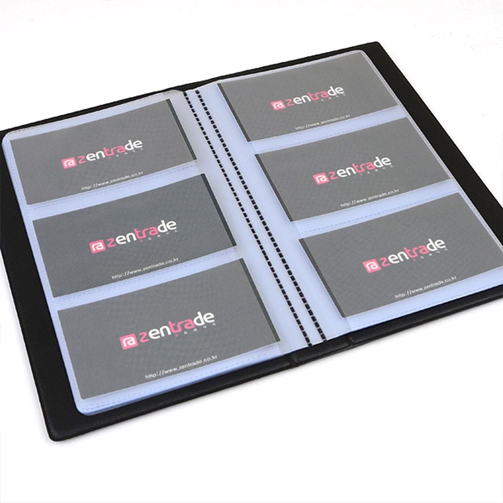 120매 노트형 명함집 명함집 명함첩 명함통 명함철 명 - 상품 이미지