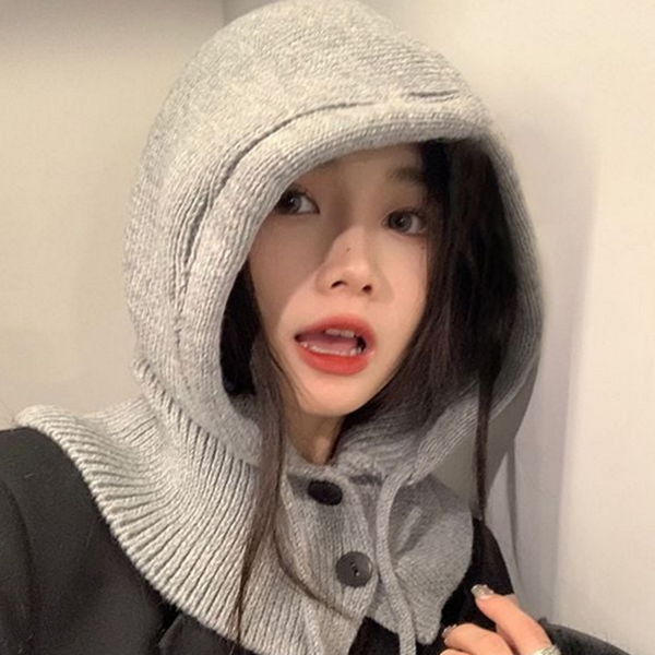 겨울 바라클라바 후드 넥 워머 보온 방한 여성 모자 - 메인 이미지