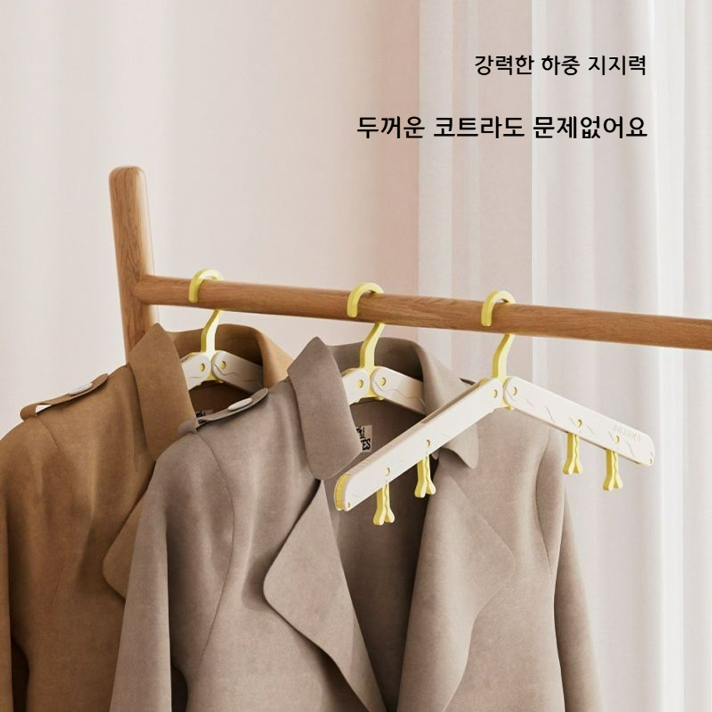 접이식 휴대용 옷걸이 여행용 다용도 - 상세 이미지 3