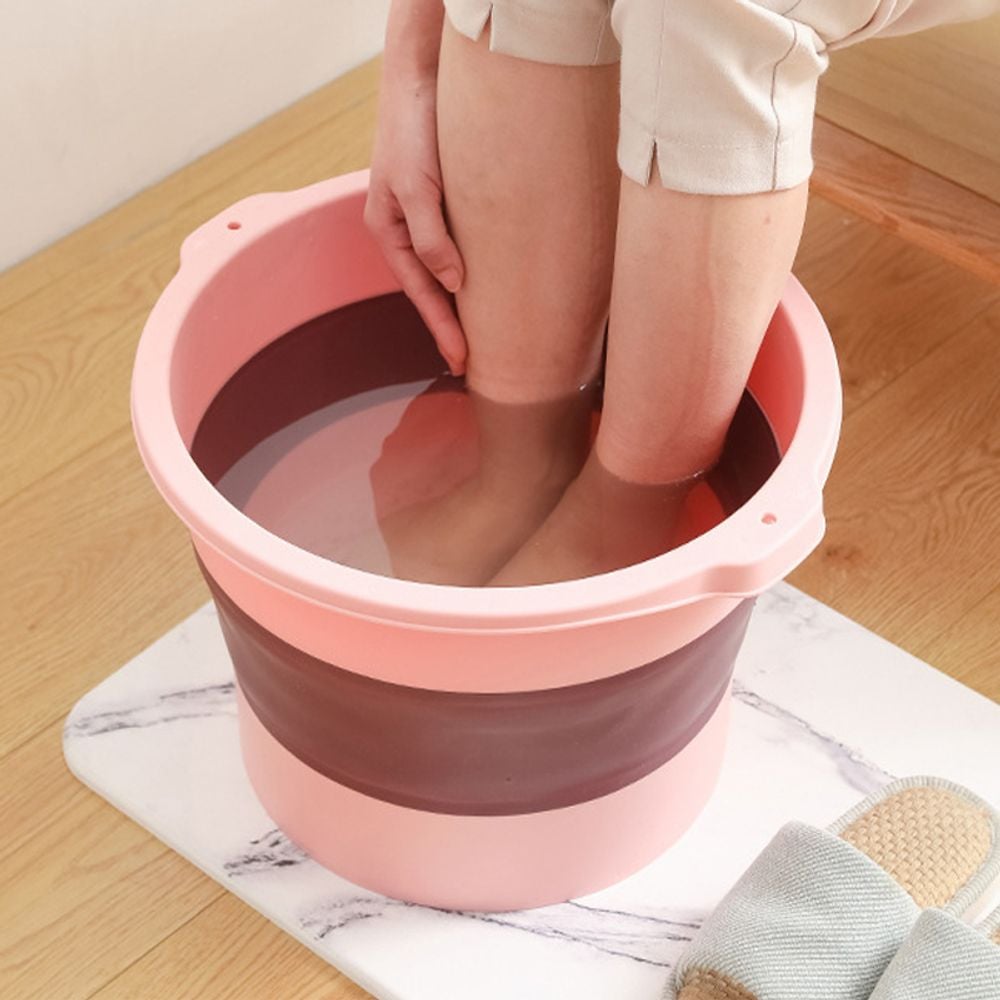 족욕통 접이식 족탕기 발족욕기 휴대용 습식 족욕대야 - 메인 이미지