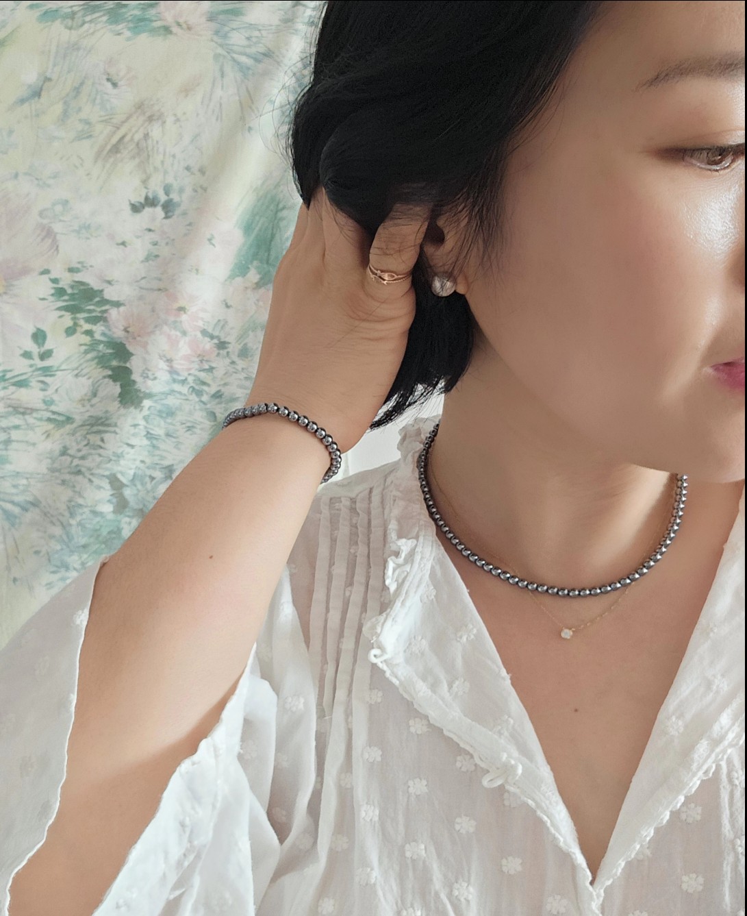 핸드메이드 테라헤르츠 목걸이세트(2사이즈)