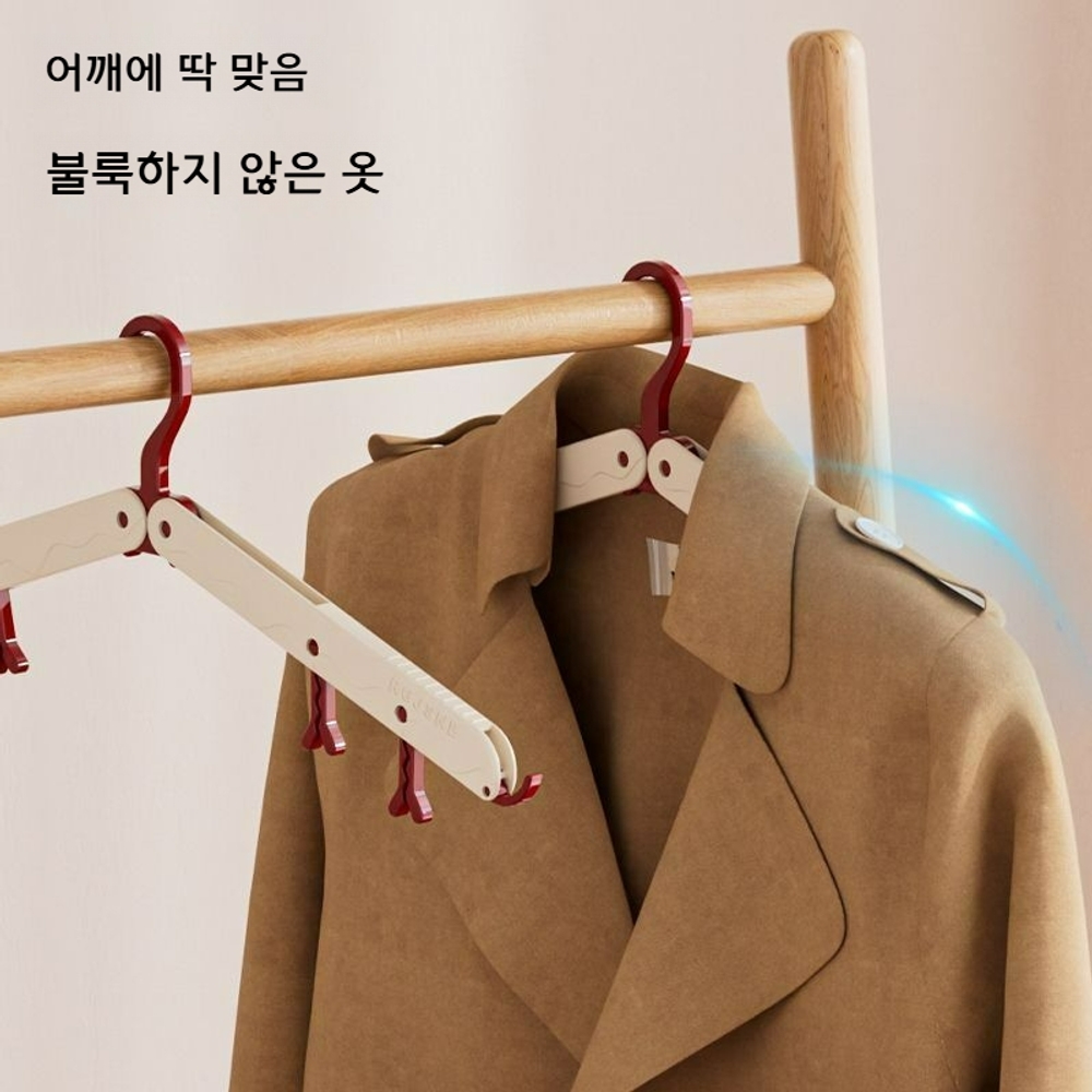 접이식 휴대용 옷걸이 여행용 다용도 - 상세 이미지 2