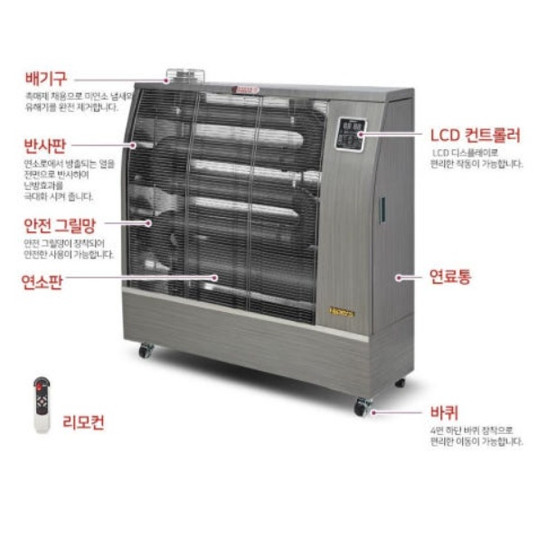 60평형 등유돈풍기 비닐하우스난방기 대형 원적외선튜브히터