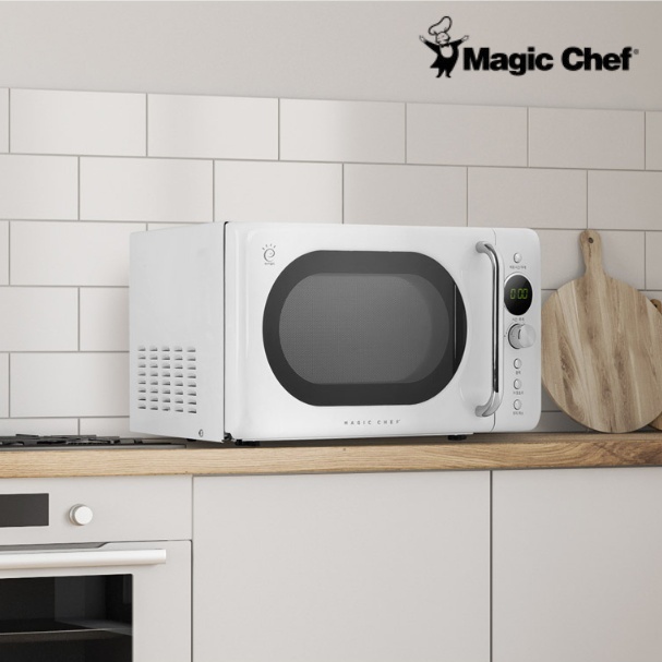 가정용 플랫타입 전자레인지 20L 레트로 디자인 무회전 전자레인지