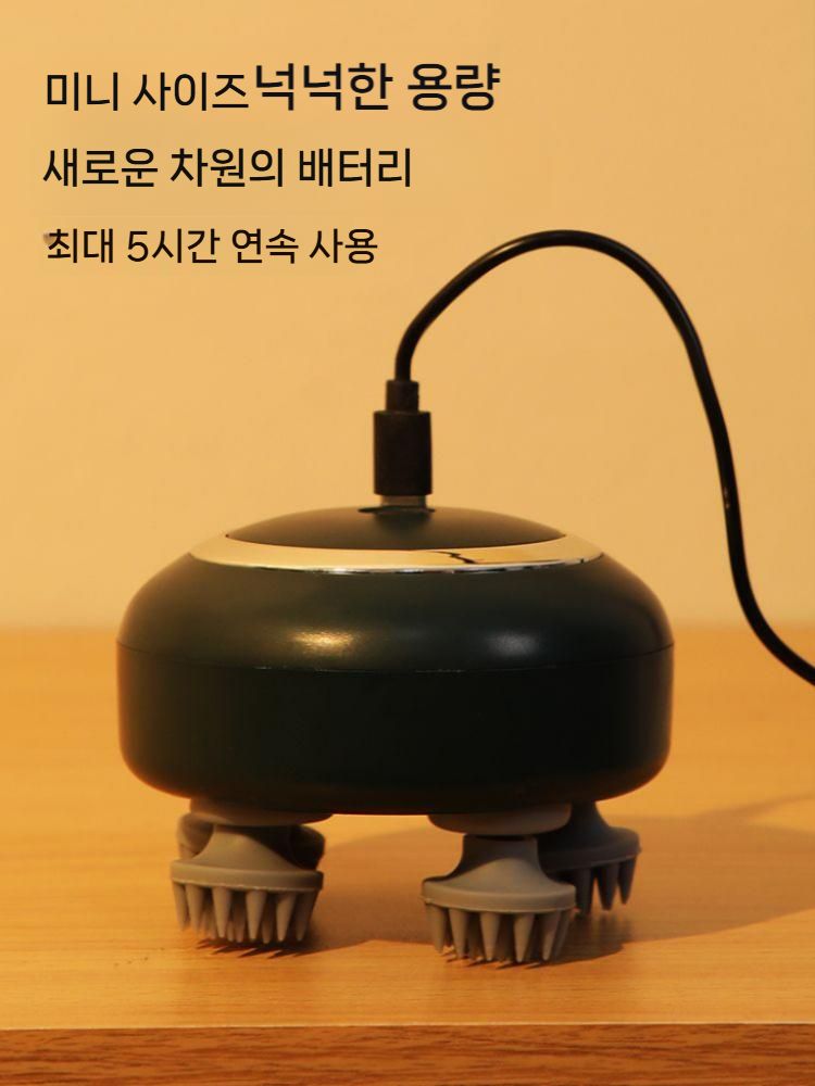 고양이마사지기 전동 브러시 전용 마사지 애완동물 롤링볼 저소음 그린 - 상세 이미지 5