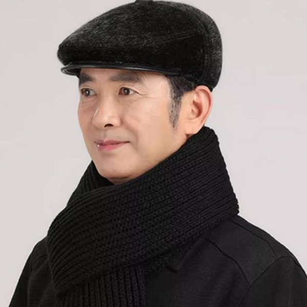 모직 남성 헌팅 캡 캐주얼 남성 베레모 겨울 방한 - 메인 이미지