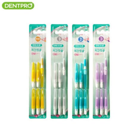 별추샤인 덴트프로 투컴 치간칫솔 6P 4종 택1 칫솔치실 잇몸건강 구강용품 잇몸세척