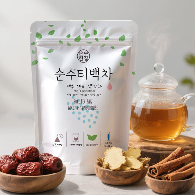 1+1 티백 50개입 대추차 생강계피차