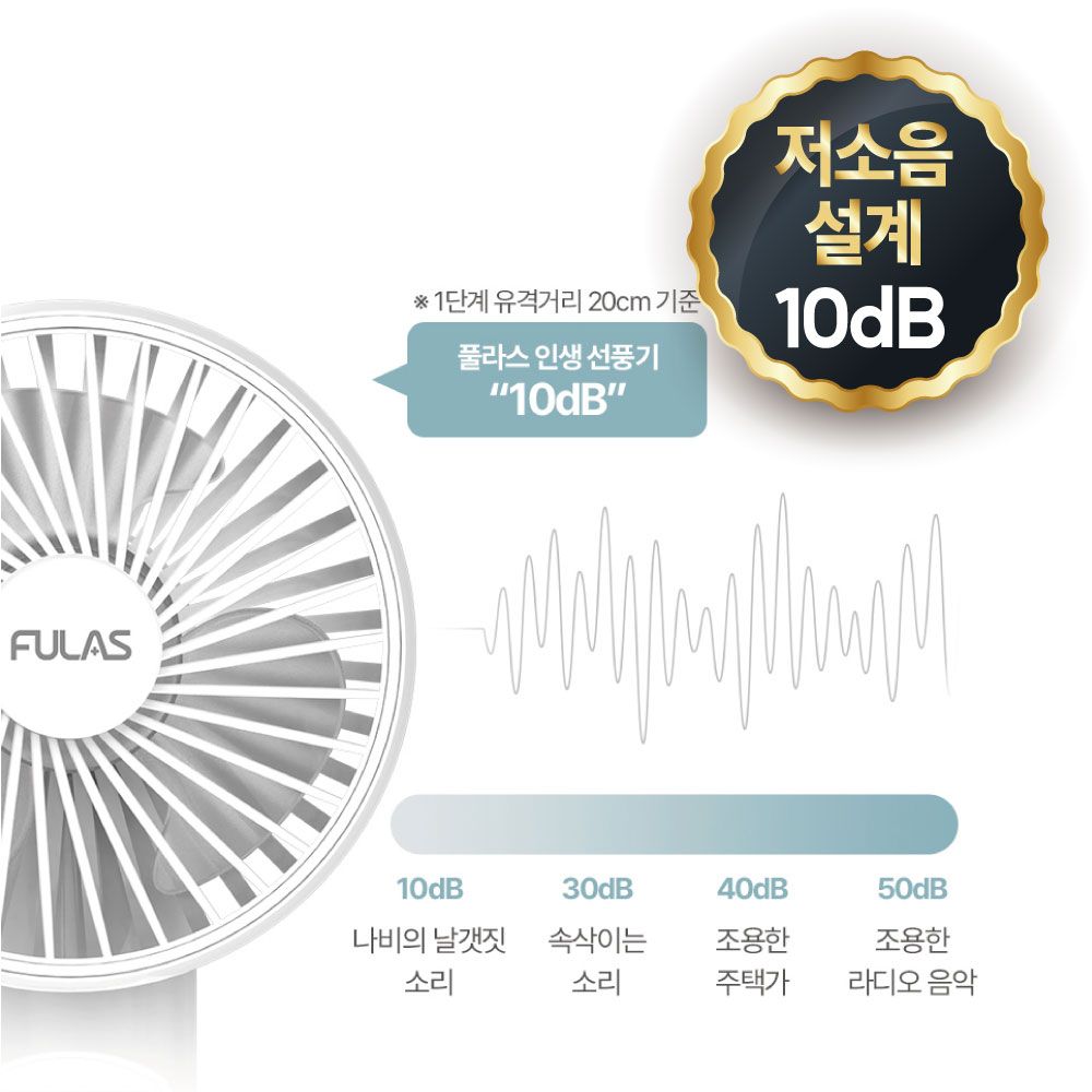 풀라스 5단 휴대용 선풍기 폴더블 대용량 FL-PF4000