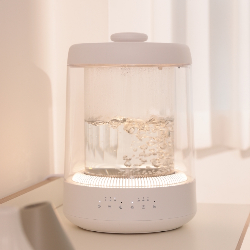 아기 가습기 저소음 유리 대용량 끓이는 유아 가습기