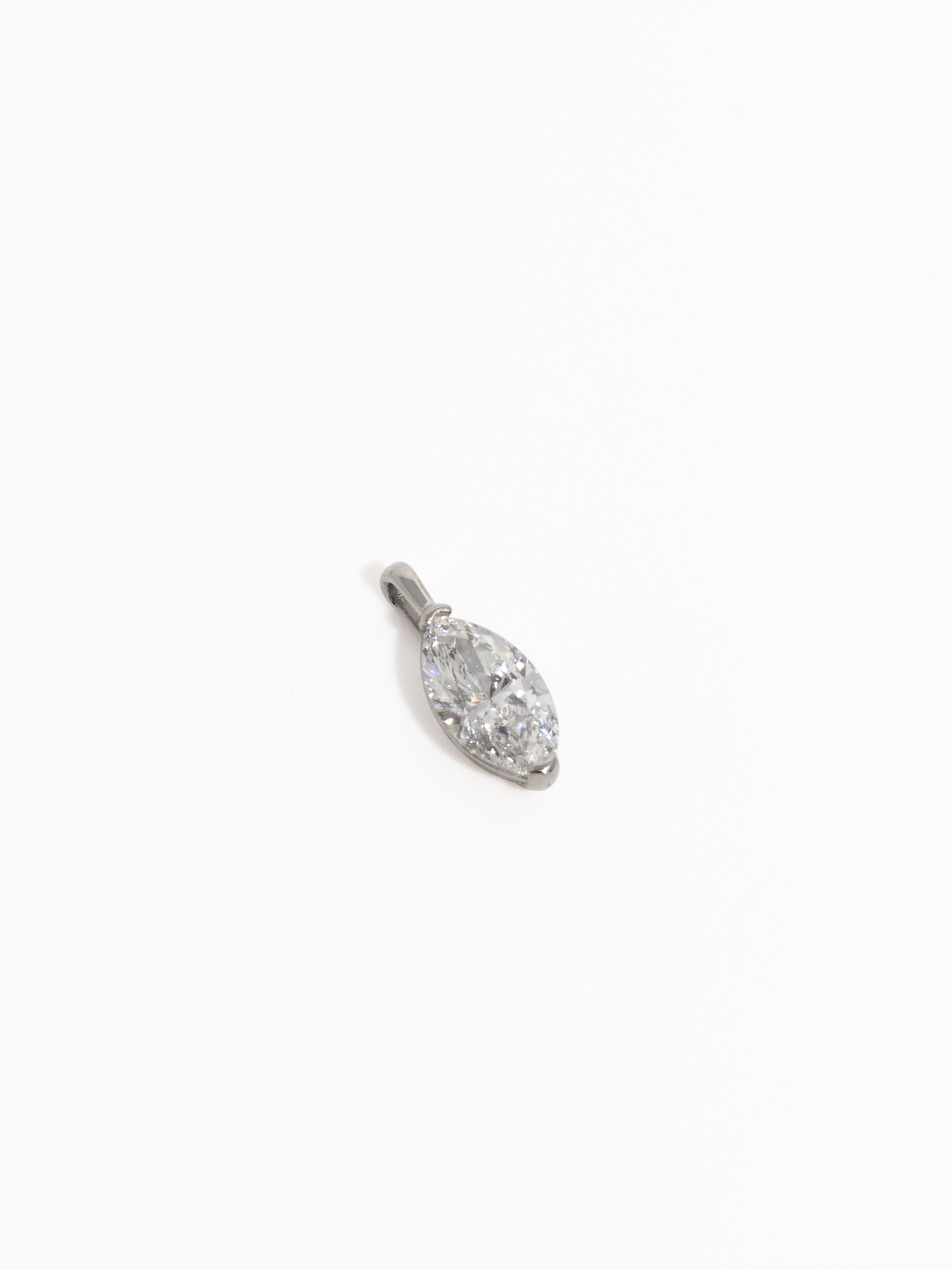 마퀴즈컷 랩다이아 펜던트 목걸이 IGI 랩다이아몬드 14k 18k - 상세 이미지 4