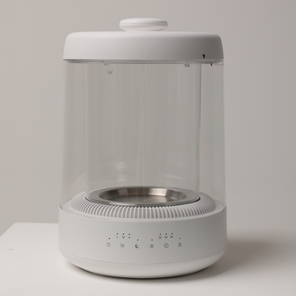 유리 가열식 가습기 물멍 스팀 온열 아기 신생아 가습기