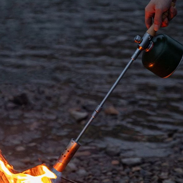 휴대용 캠핑 토치 우드 가스 토치 바베큐 길이 조절