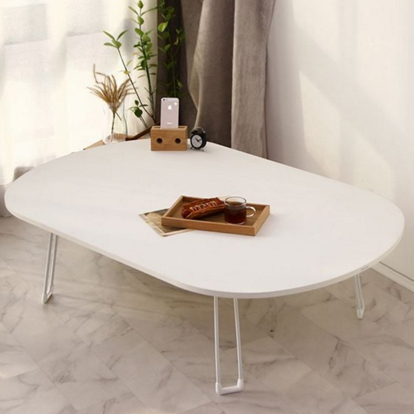 타원 접이식 좌식 테이블 모던 접이식 거실 테이블 밥상 원룸