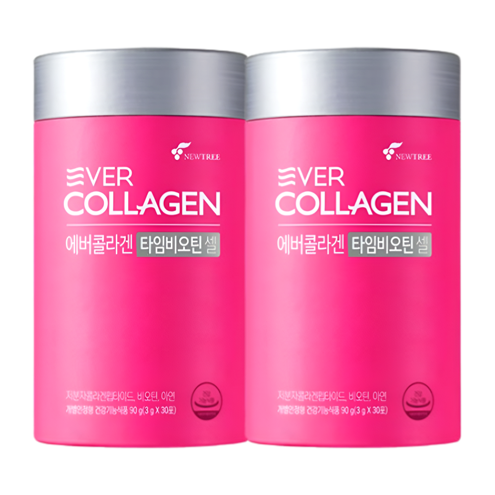 에버콜라겐 타임 비오틴 업 저분자콜라겐 30포X2박스 - 메인 이미지