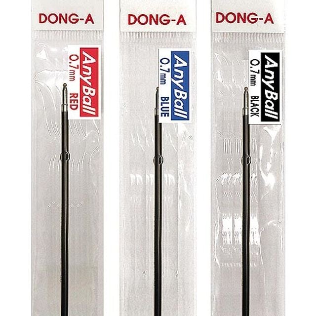 동아 애니볼 볼펜리필 0 7mm 청색 12개입 - 메인 이미지