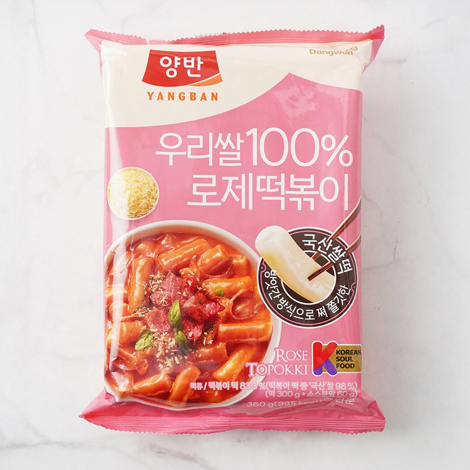 메가마트 동원 떡볶이의신 우리쌀 로제떡볶이 360g - 상품 이미지