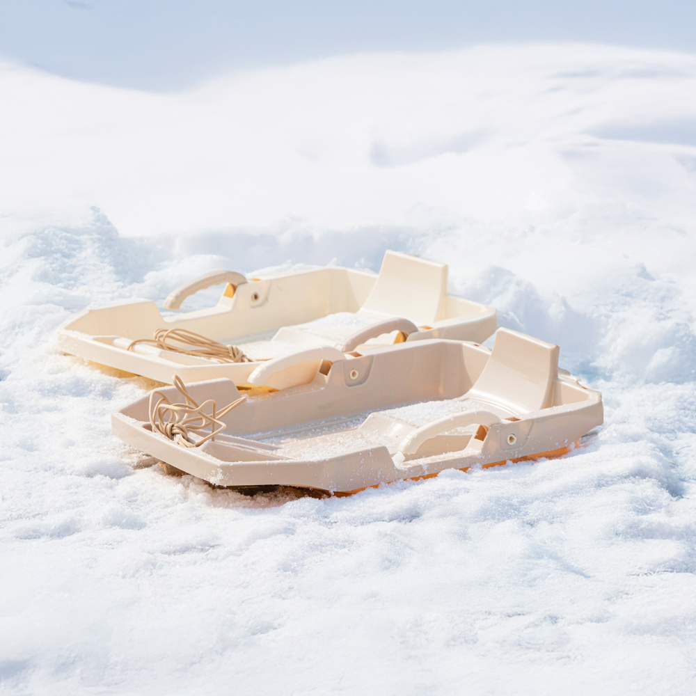 아가드 아기 눈썰매 브레이크 얼음 썰매 등받이 갯벌체험