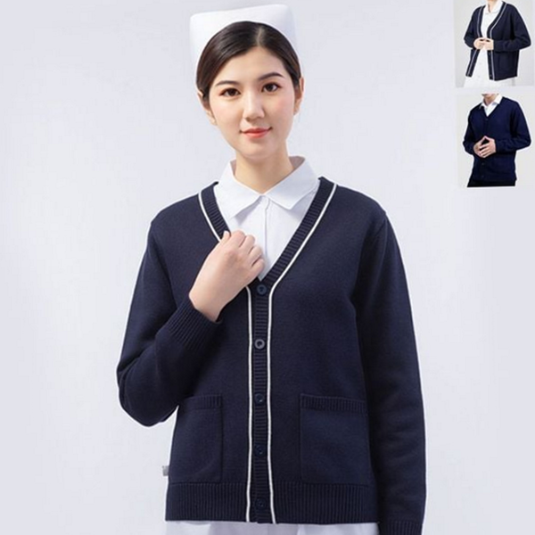 유니폼 병원 가디건 간호복 간호사 가디건 환자복 직원 - 상품 이미지