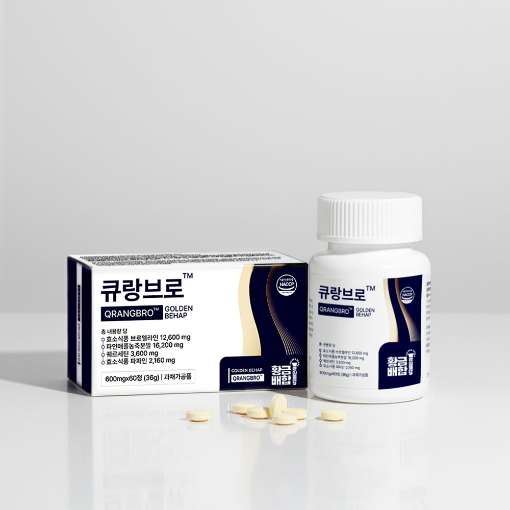 황금배합 브로멜라인 퀘르세틴 파인애플효소 파파인 60정, 2개 - 상세 이미지 4
