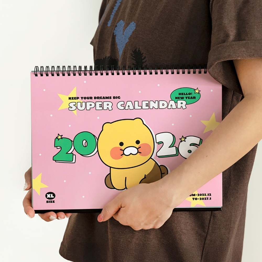 2026 대형탁상달력 A4 26년 카카오 달력 2026년 귀여운 데스크캘린더 - 상품 이미지