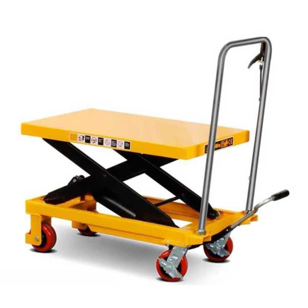유압 테이블 리프트 작업장 트럭 자키 운반기 수레 150kg 70x45x72cm - 상품 이미지