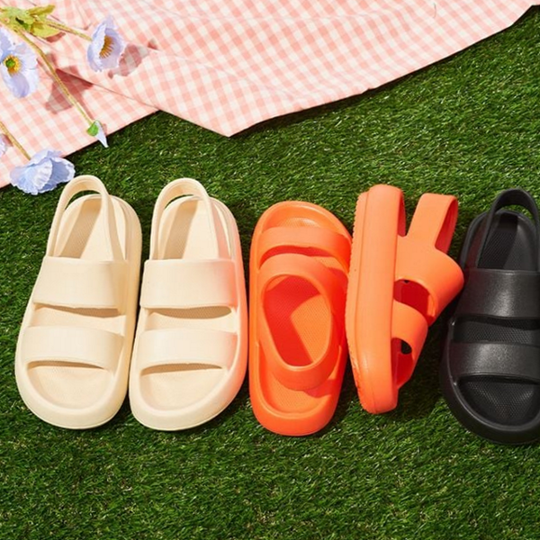 푹신한 여름 샌들 아쿠아 통굽 샌들 여자 데일리 휴가 비치