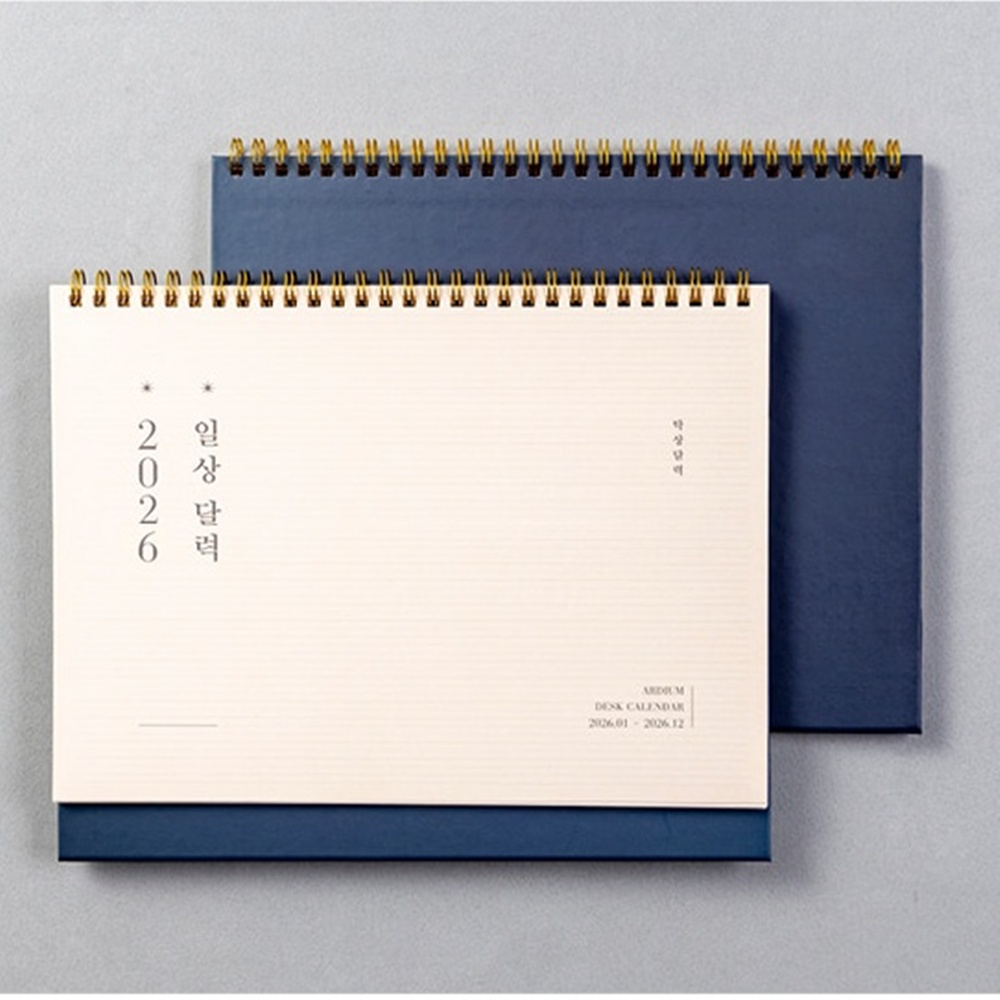 일상 2026년 감성 탁상달력 26년 스프링 라인 데스크캘린더 2026 - 상품 이미지