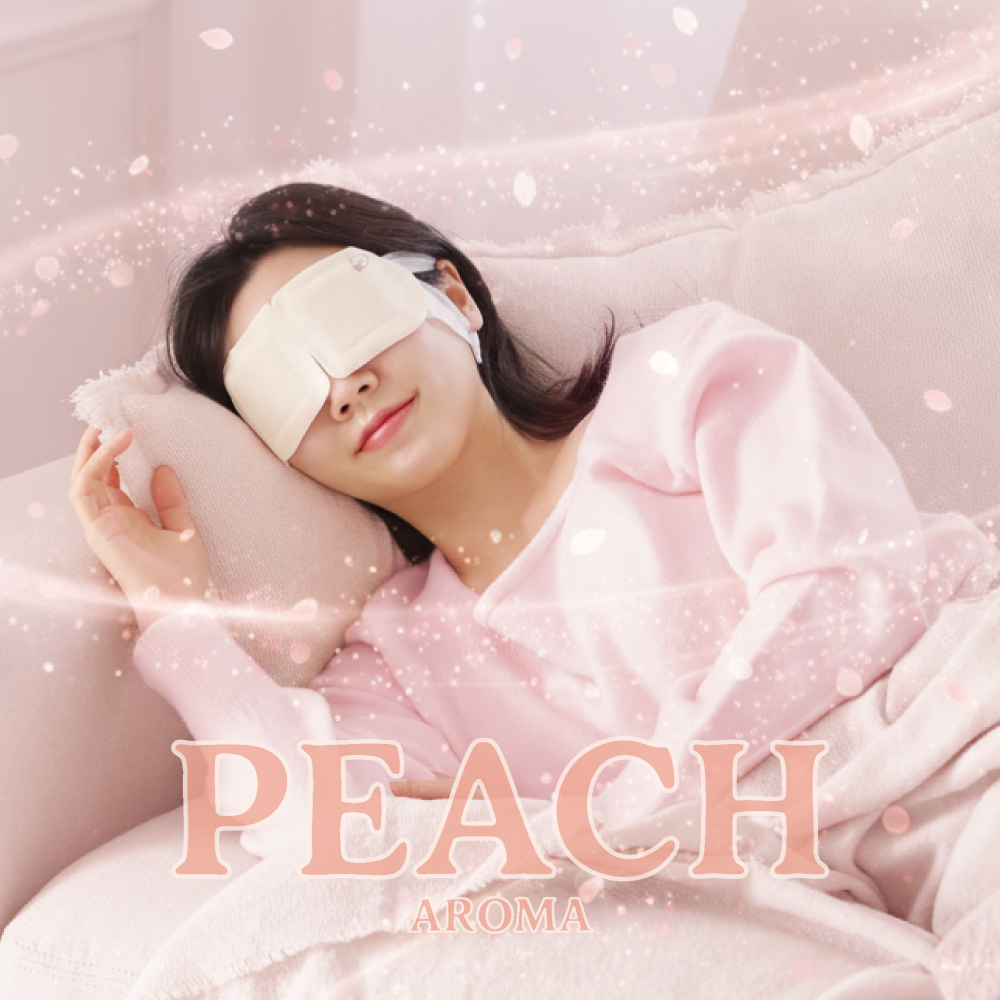 (복숭아향 아로마)프리미엄 곰도리 케어+온열안대 스팀 아이마스크 수면 안대 일회용 눈찜질팩 이미지 4