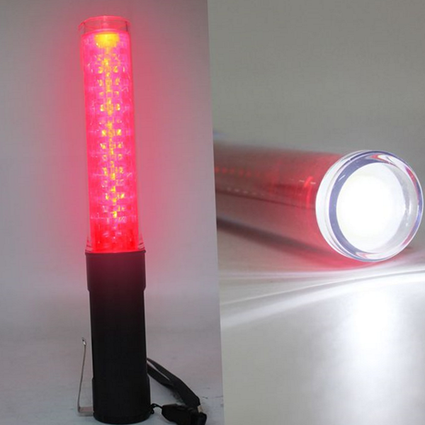 휴대용 led 신호봉 비상용 전자 경광봉 유도봉 주차 안전 - 상품 이미지
