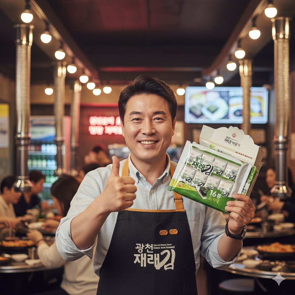 삼육김 광천재래김 4g 128개 1박스 도시락 식탁 파래 가정용 업소 식당식자재 도매가 - 상세 이미지 5