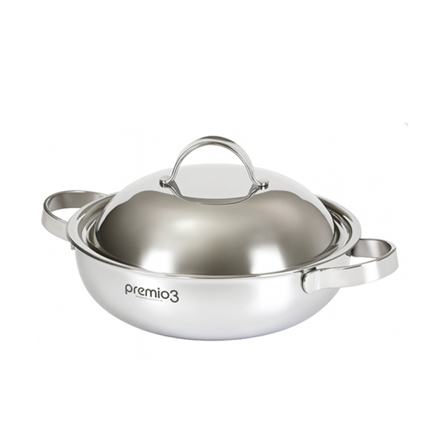 키친아트 스텐304 인덕션 전골냄비 통3중 프리미엄 찌개냄비 28cm - 상품 이미지
