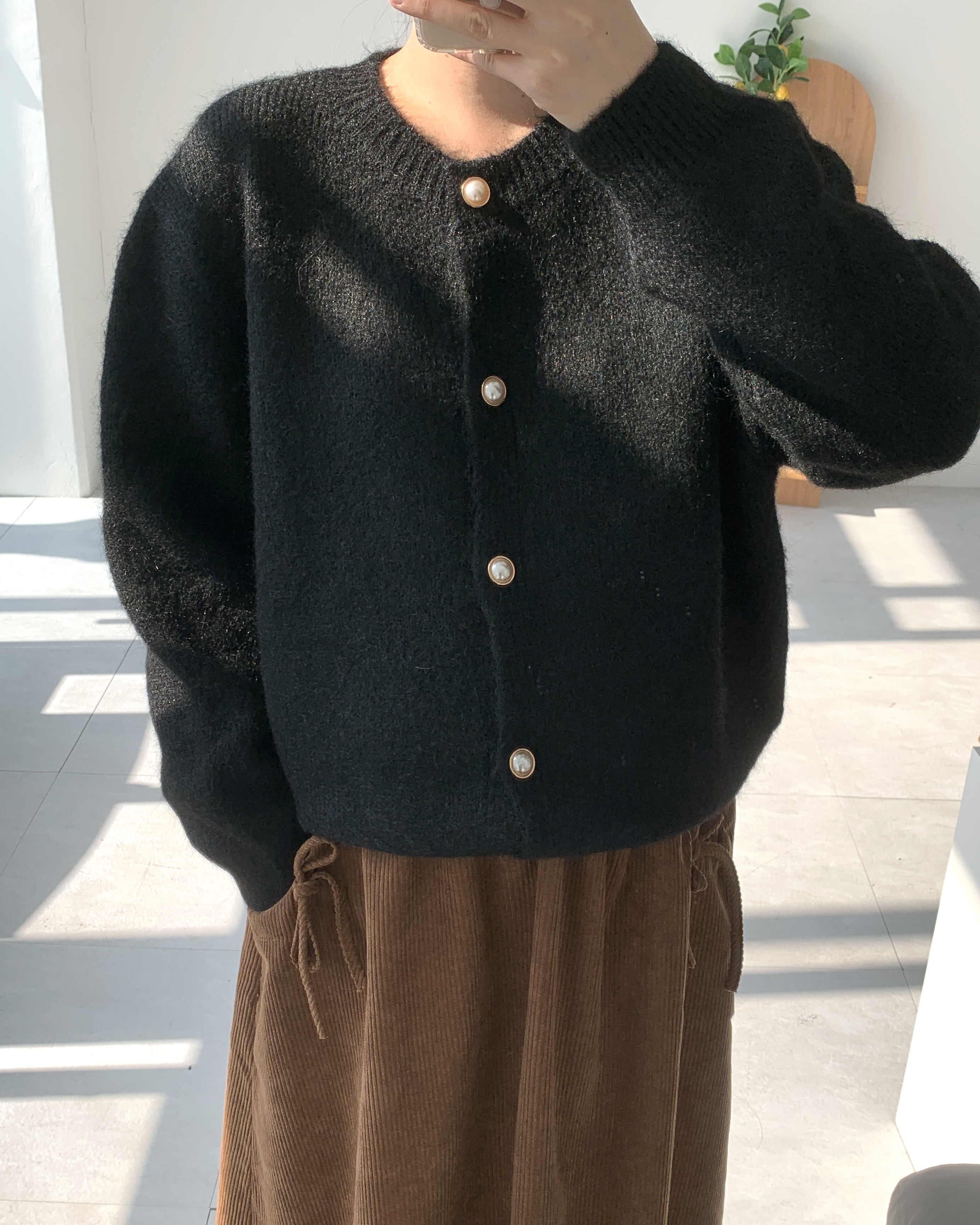 진주가디건 빅사이즈 울가디건 임산부가디건 이미지 7