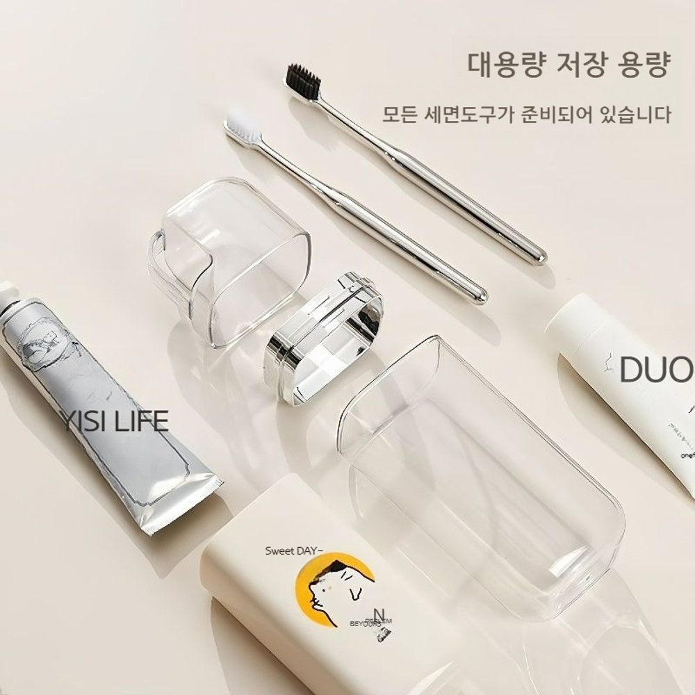 3인 가족 여행용 칫솔컵 세트 - 상세 이미지 5