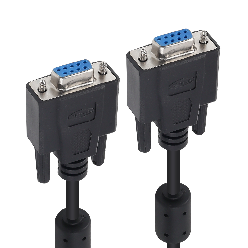 강원전자 넷메이트 9핀 F/F NULL MODEM 케이블 10m (블랙) NMC-SFF100B - 상세 이미지 3