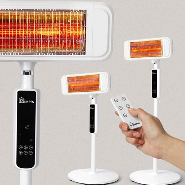 가정용 스탠드형 근적외선 히터 무소음 리모컨 히터 실내용 온열기 난방기