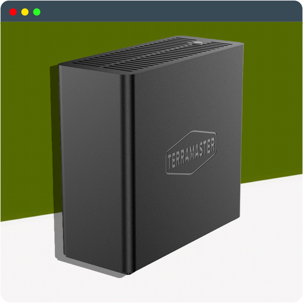 테라마스터 D4 SSD 4베이 나스 M.2 SSD 외장 스토리지 인클로저 소호 서버 - 상품 이미지