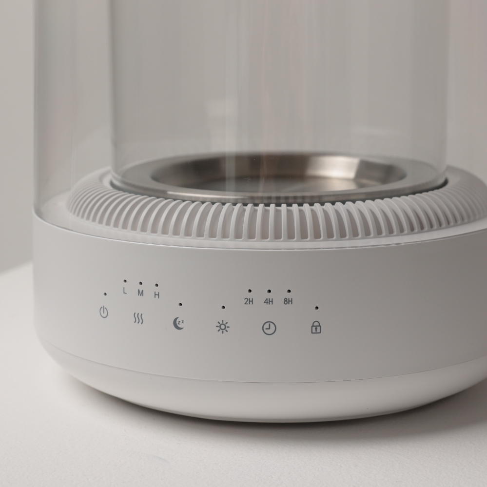 유리 가열식 가습기 물멍 스팀 온열 아기 신생아 가습기