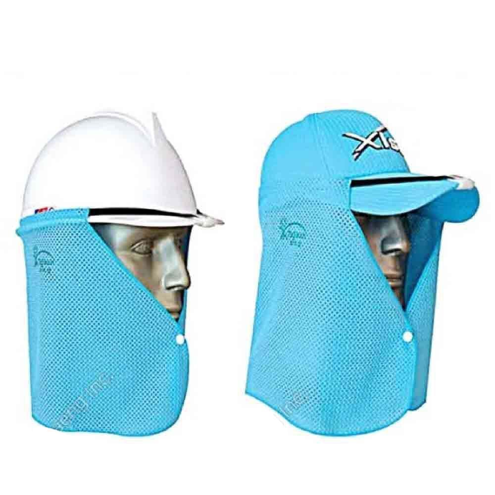 안전모용 목그늘 자외선차단 클립고정형 여름 작업장 - 상품 이미지