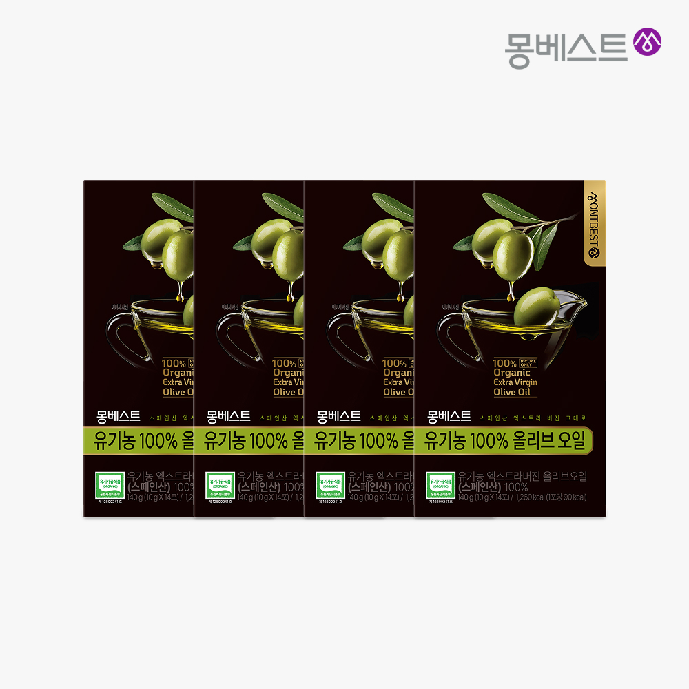 [8주 구성] 몽베스트 유기농 100% 올레샷(올리브오일 14포+레몬즙 14포) 420ml, 4개 - 상세 이미지 3
