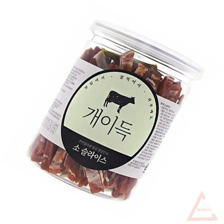 별추샤인 개이득 200g 소 슬라이스 고단백간식 훈련간식