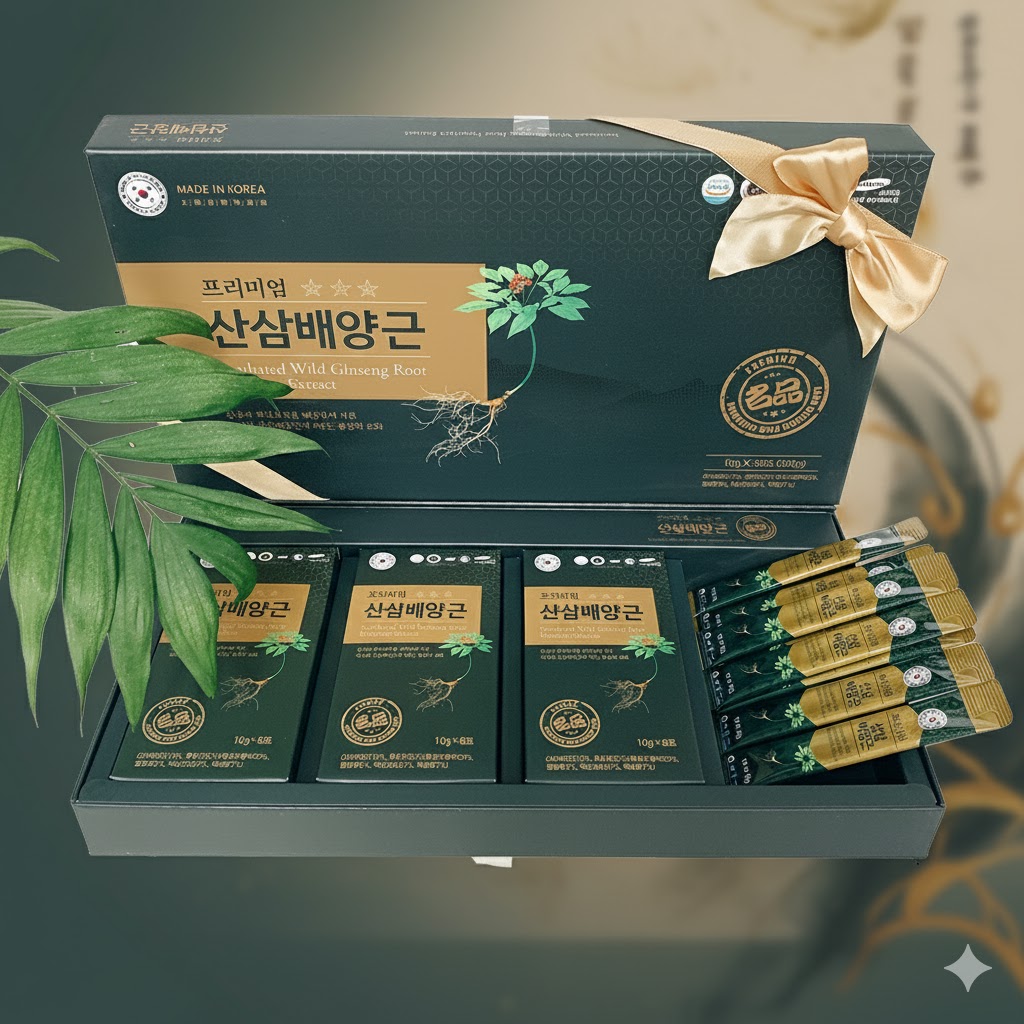 산삼배양근액 홍삼 사포닌 산삼배양근 진액 먹는법 스틱 - 상품 이미지