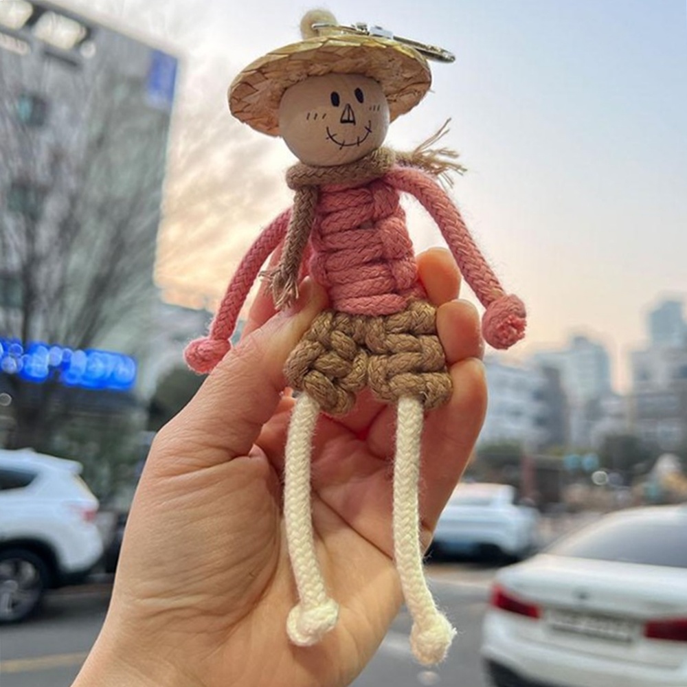 박대표마켓 마크라메 걱정인형 DIY 키링 만들기 패키지 학교 체험 솜씨키트 - 상품 이미지