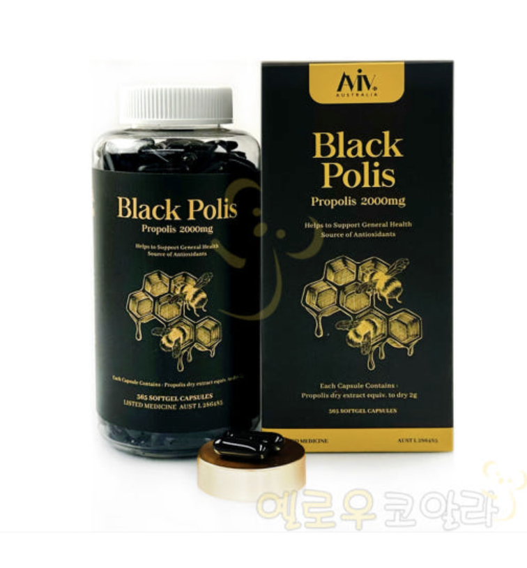 아빕 블랙폴리스 프로폴리스 2000mg 365캡슐 - 상품 이미지