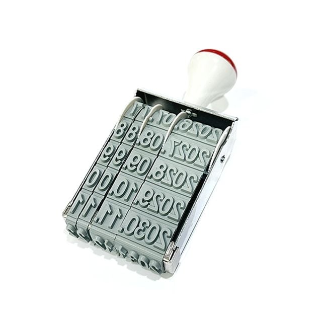 날짜구문 일부인 스탬프 도장 대 7mm - 상품 이미지