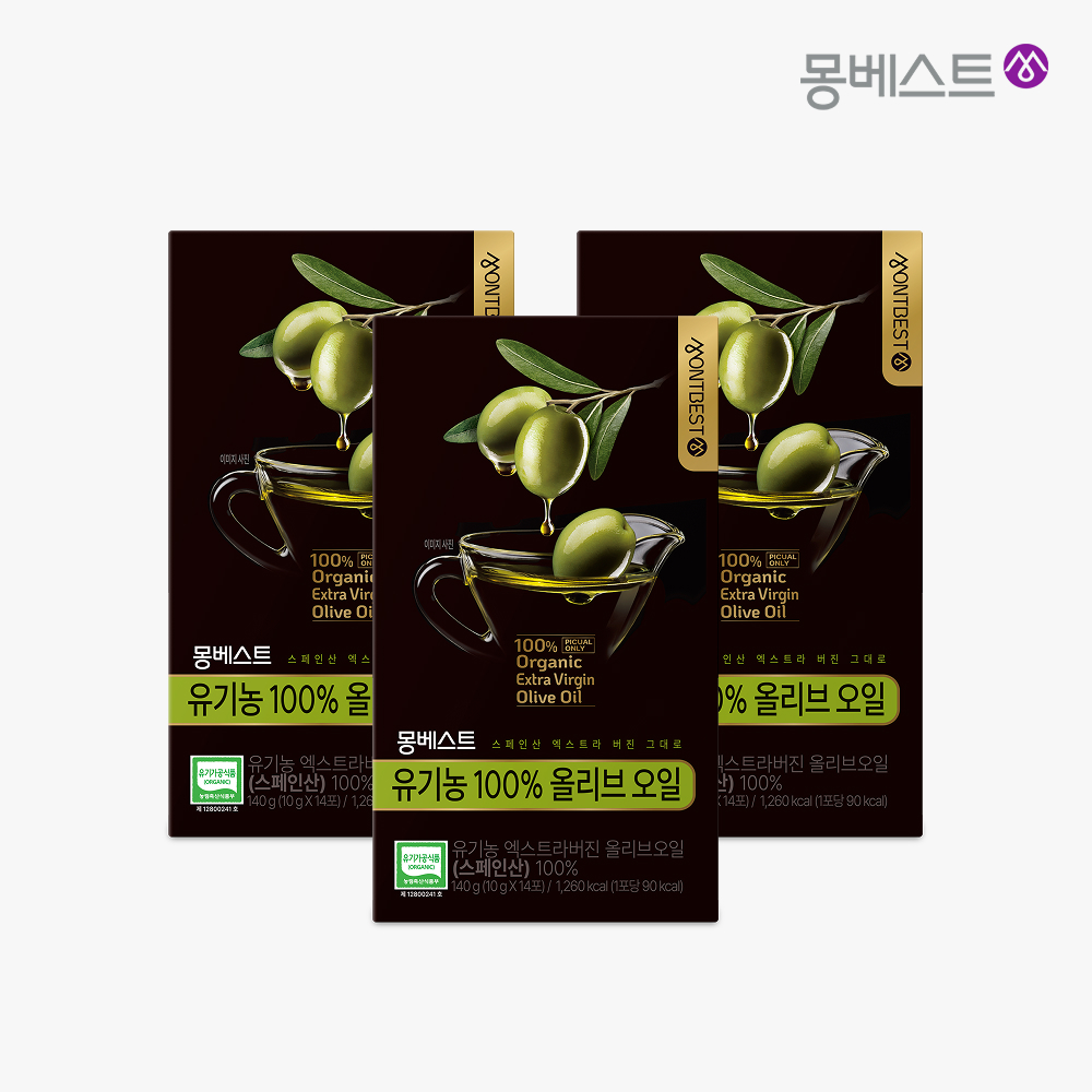 [6주 구성] 몽베스트 유기농 100% 올레샷(올리브오일 14포+레몬즙 14포) 420ml, 3개 - 상세 이미지 3