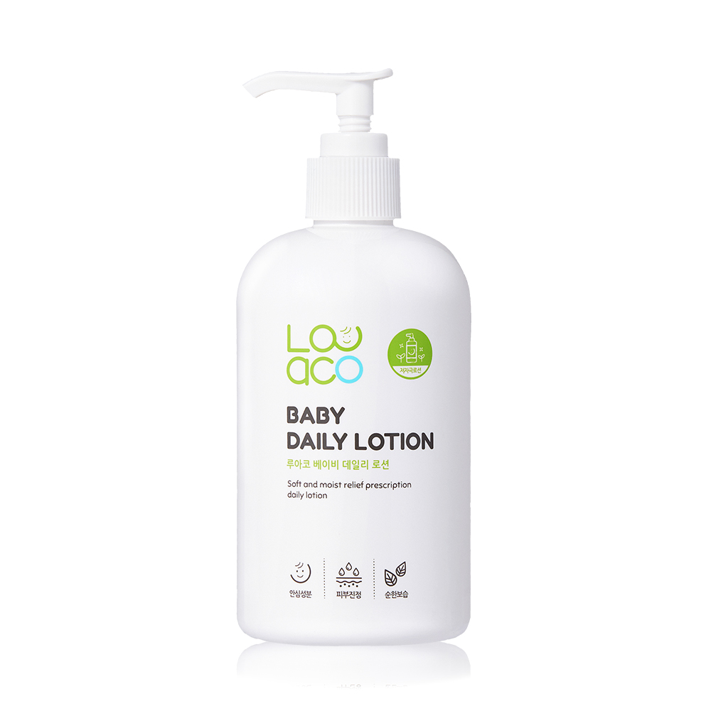루아코 베이비 데일리 로션 유아 저자극 보습 아기 바디 베이비 로션 350ml, 1개 - 메인 이미지