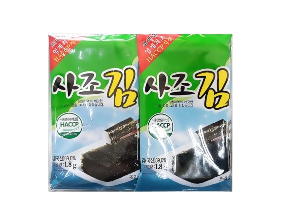 사조 도시락김 (1.8g 10봉) 24개입 방어회 참치 일식 - 상세 이미지 2