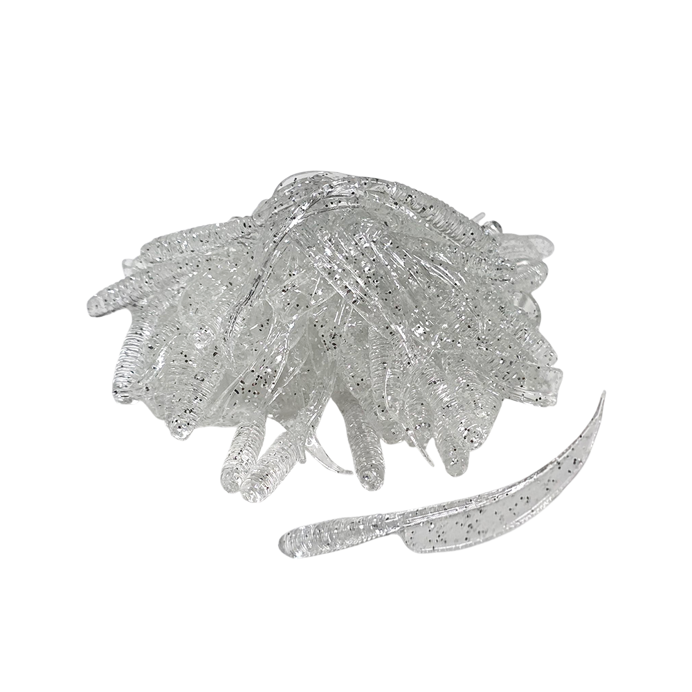 캣츠크로우 환도웜 아징 볼락웜 004 클리어 실버 펄, 6.3cm - 상세 이미지 3