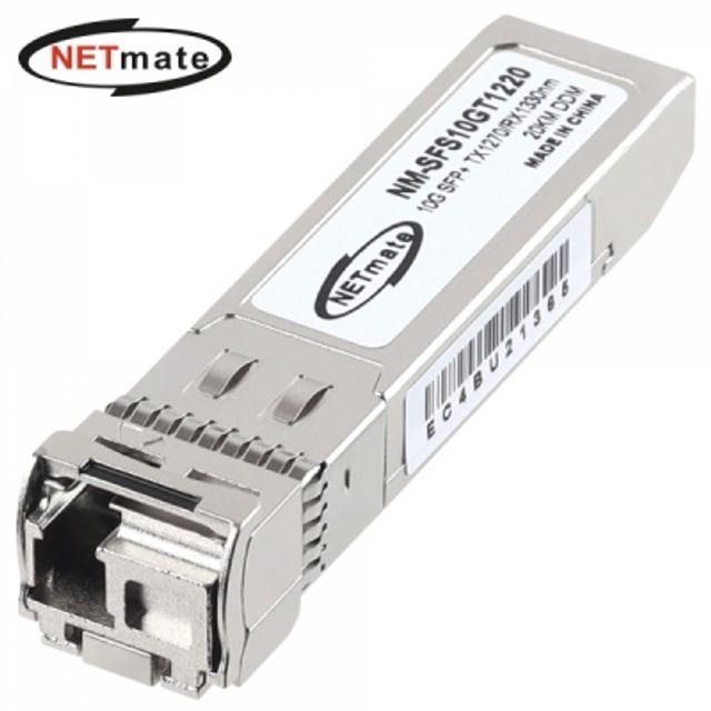 강원전자 넷메이트 10G 싱글모드 SFP+ BiDi 광 모듈(TX1270nm/RX1330nm/20km) NM-SFS10GT1220 - 상품 이미지
